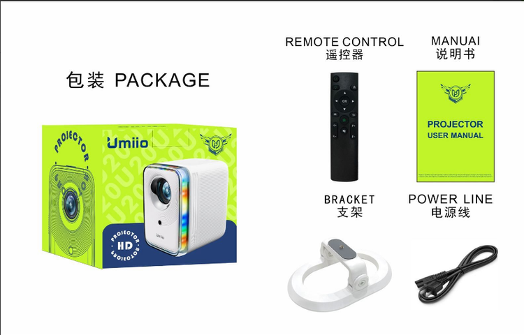 ویدئو پروژکتور اندروید Umiio مدل P60 – U20 فوکوس خودکار
