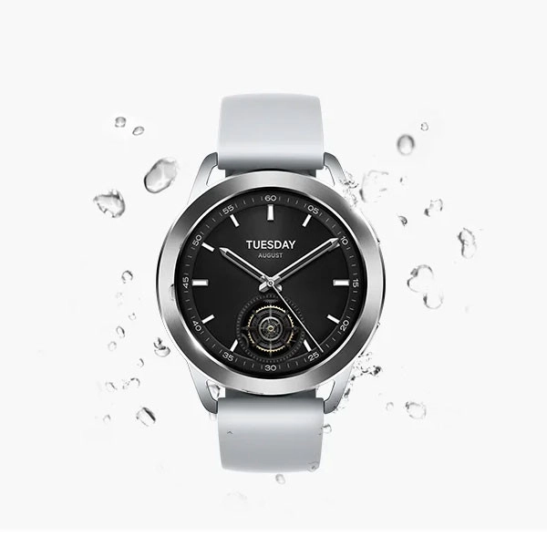 ساعت هوشمند شیائومی مدل Watch S3 بند سیلیکونی - گلوبال - نقره ای