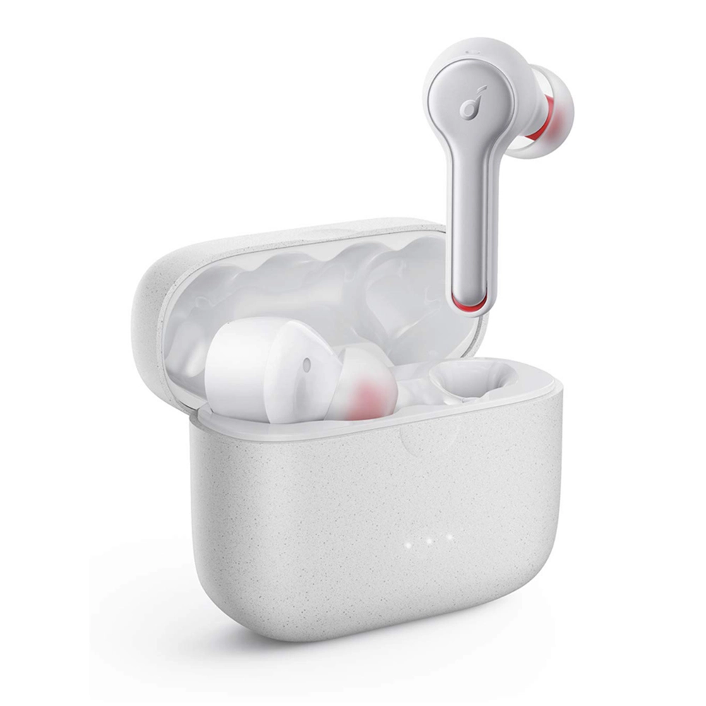 هدفون بلوتوثی انکر مدل SoundCore Liberty Air 2 بدون قابلیت نویز کنسلینگ، درگاه شارژ USB Type-C، دارای کنترل لمسی، مقاوم در برابر رطوبت و عرق