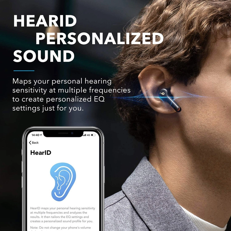 هدفون بلوتوثی انکر مدل SoundCore Liberty Air 2 بدون قابلیت نویز کنسلینگ، درگاه شارژ USB Type-C، دارای کنترل لمسی، مقاوم در برابر رطوبت و عرق