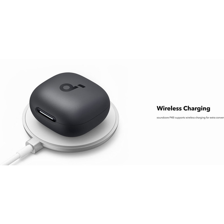 هدفون بلوتوثی انکر مدل Soundcore P40i با نویز کنسلینگ فعال (ANC)، نویز کنسلینگ (ENC)، درگاه شارژ USB Type-C، دارای 6 میکروفون داخلی با بهرهگیری از هوش مصنوعی، پشتیبانی از فرمان لمسی، مقاوم در برابر آب