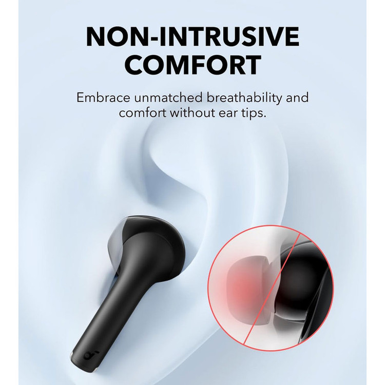 هدفون بلوتوثی انکر مدل Soundcore K20i با نویز کنسلینگ میکروفون (ENC)، درگاه شارژ USB Type-C، دارای کنترل لمسی، مقاوم در برابر پاشش آب با استاندارد