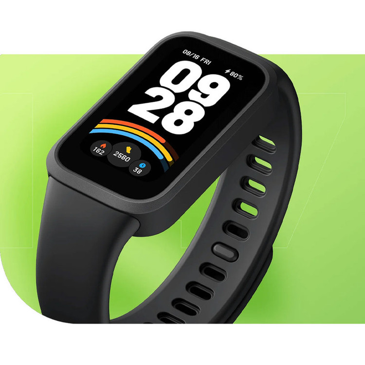 ساعت هوشمند شیائومی مدل Smart Band 9 Active، کنترل موسیقی، کنترل سطح اکسیژن خون، شمارش ضربان قلب، پایش وضعیت خواب، با بند پلاستیکی