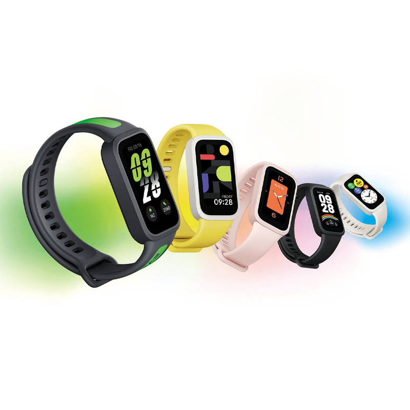ساعت هوشمند شیائومی مدل Smart Band 9 Active، کنترل موسیقی، کنترل سطح اکسیژن خون، شمارش ضربان قلب، پایش وضعیت خواب، با بند پلاستیکی