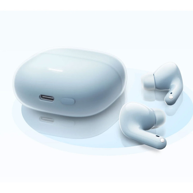 هدفون بلوتوثی شیائومی مدل Redmi Buds 6 Lite با نویز کنسلینگ فعال (ANC)، نویز کنسلینگ میکروفون (ENC)، درگاه شارژ USB Type-C، دارای پشتیبانی از فرمان لمسی و نشانگر LED، مقاوم در برابر رطوبت و عرق