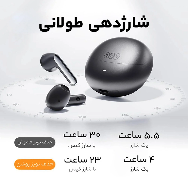 هندزفری بی سیم کیو سی وای مدل FAN MELO HT10 AILY BUDS