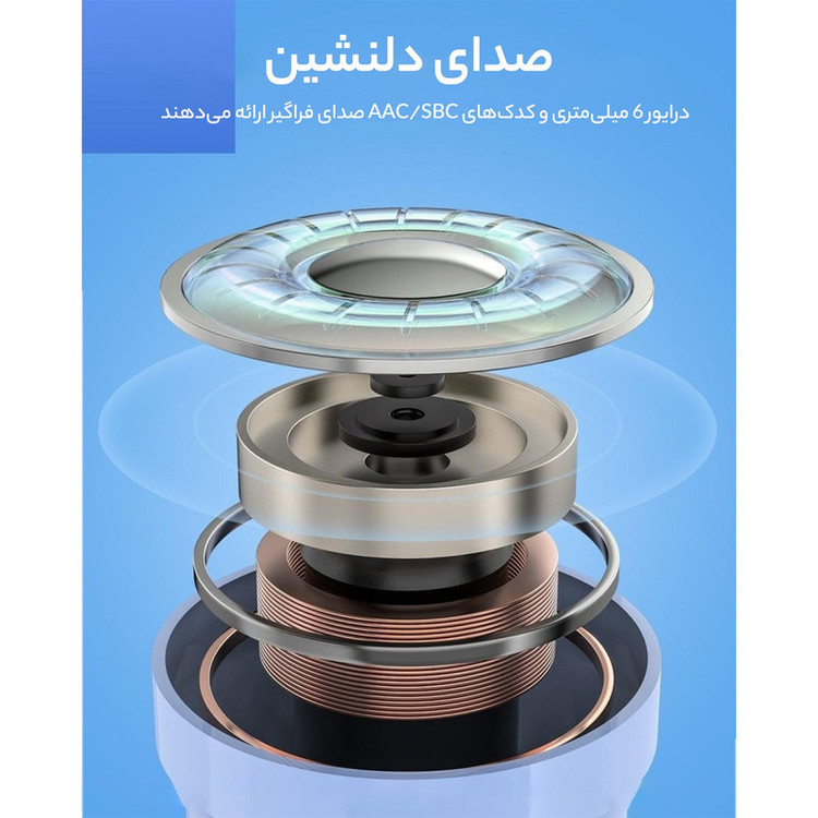هدفون بلوتوثی ایس فست مدل crystal T6/AT6