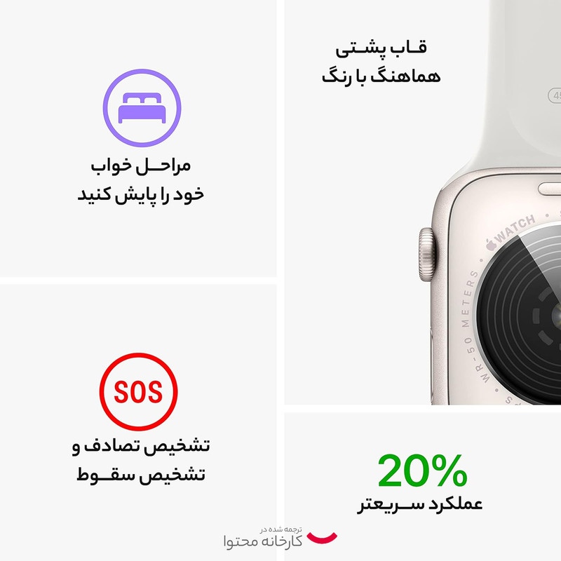 ساعت هوشمند اپل مدل SE 2022 Aluminum Case 40mm