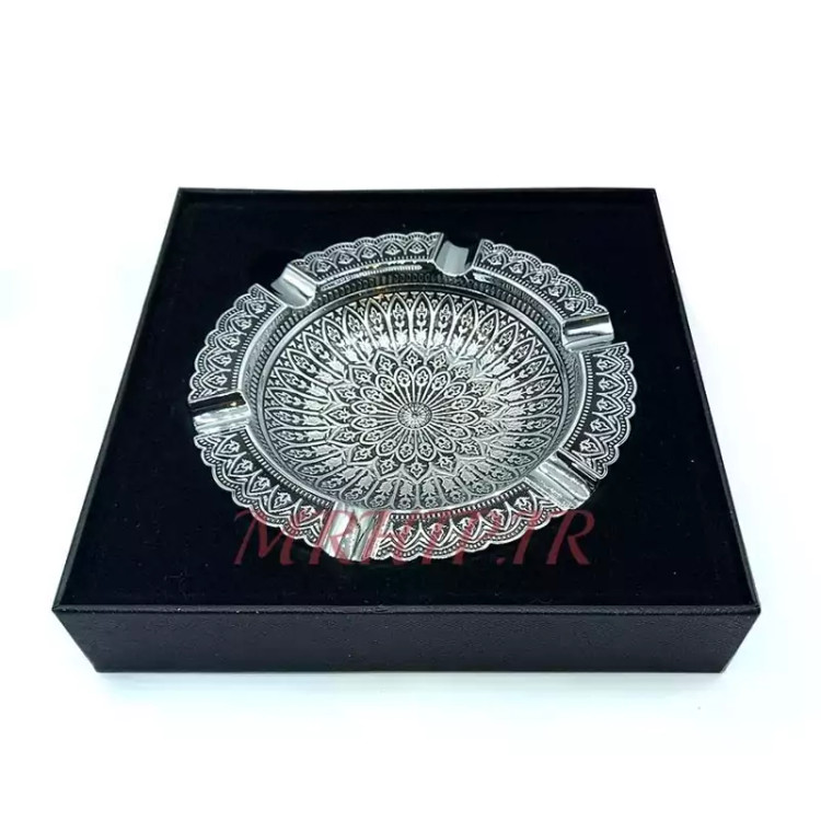 زیرسیگاری مدل زورو نقره ای کد a220030