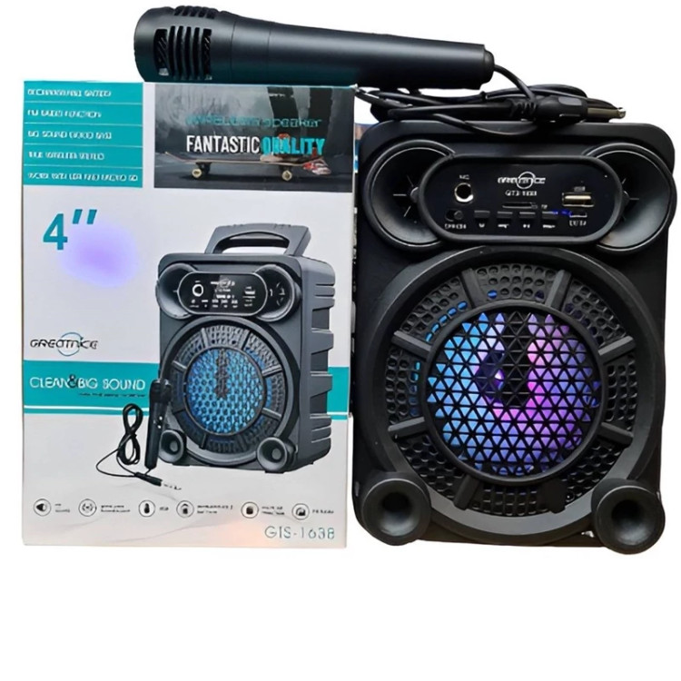 اسپیکر GTS-1638 میکروفن دار گریت نایس GTS-1638 سایز 4 اینچ
