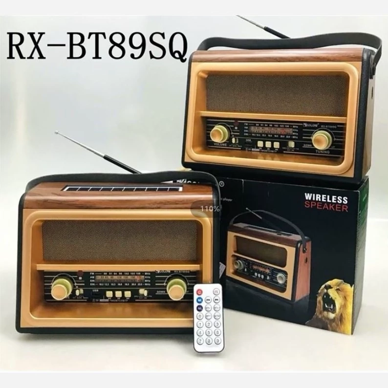 رادیو اسپیکر خورشیدی گولون GOLON RX-BT89SQ اصلی و اورجینال
