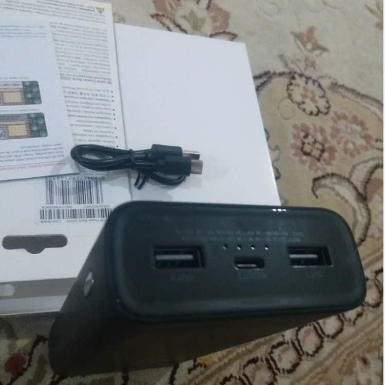پاوربانک شیائومی 50 وات با ظرفیت 20000 میلی آمپر واقعی MI 50W Power Bank 20000