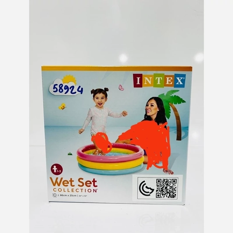 استخر بادی ارتفاع 25cm قطر 86cm برند معتبر INTEX