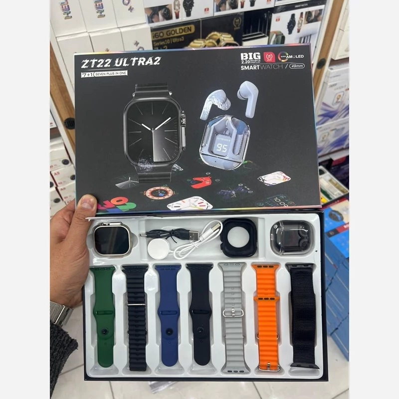 ساعت هوشمند ZT22 ULTRA 2 با ایرپاد و 7 بند