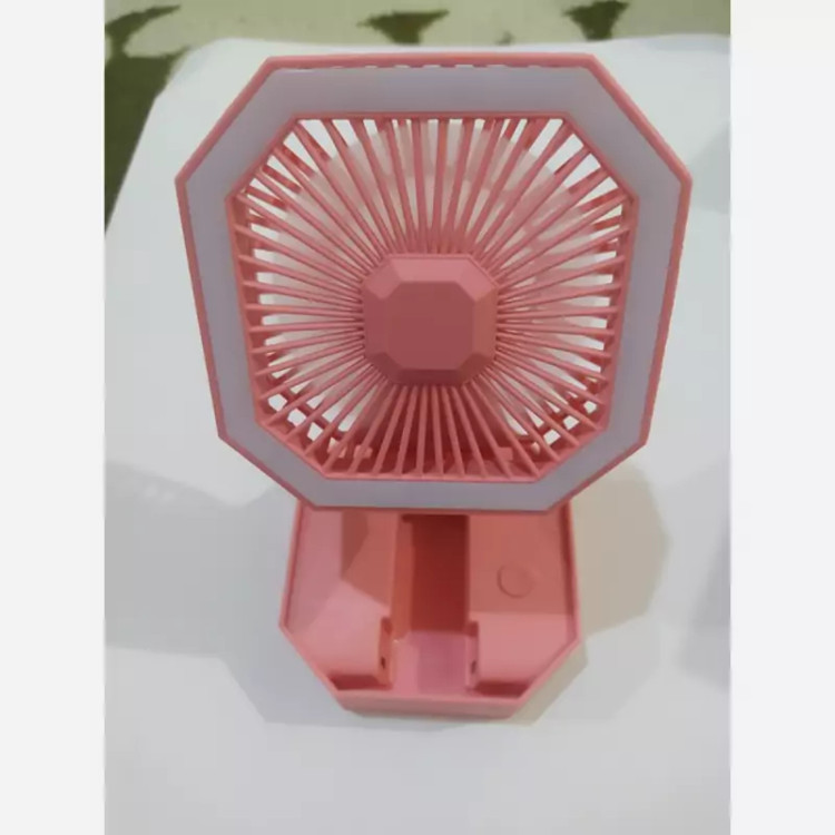 پنکه رومیزی شارژی چراغدار جمع شونده