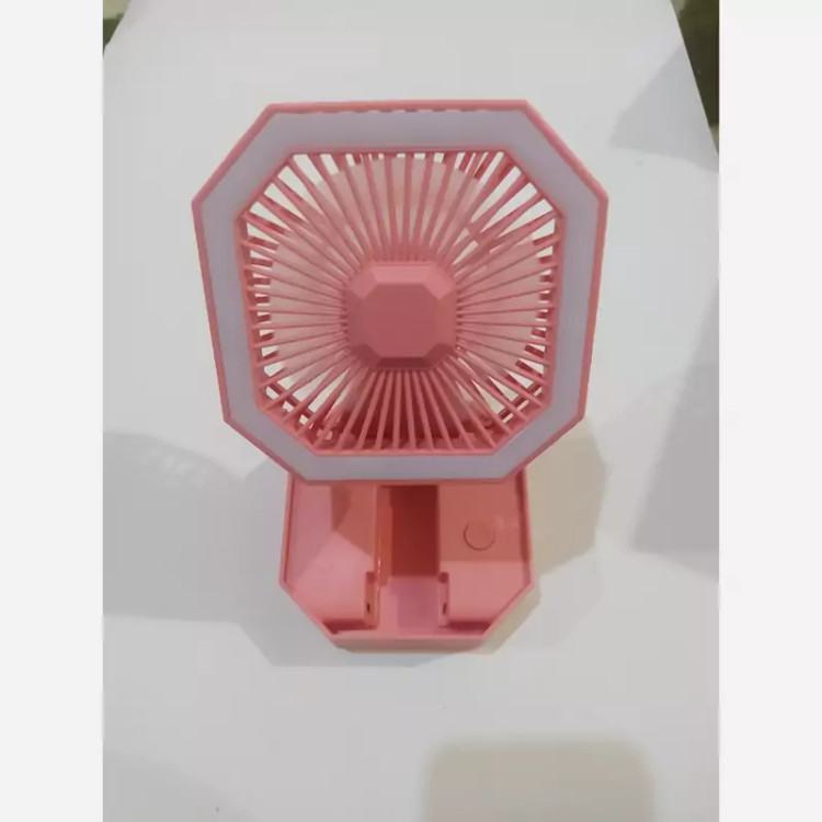 پنکه رومیزی شارژی چراغدار جمع شونده