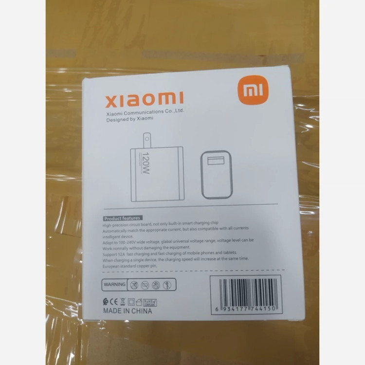 شارژر 120 وات شیائومی اصلی و اورجینال کله شارژ بهمراه کابل زیر قیمت بازار