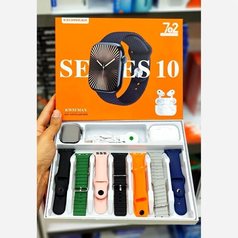 ساعت هوشمند KW55 MAX هفت بند با ایرپاد