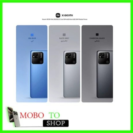 گوشی موبایل شیائومی مدل redmi 10A 220 233 l2c دو سیم کارت ظرفیت 64 گیگابایت و رم 4 گیگابایت