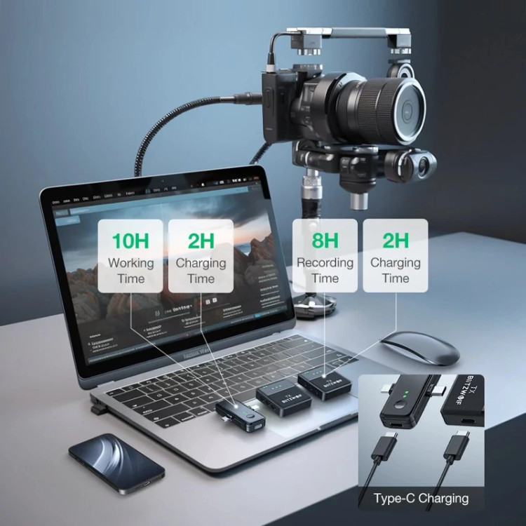 میکروفن یقه ای وایرلس دار مدل SX31 دو عدد فرستنده
