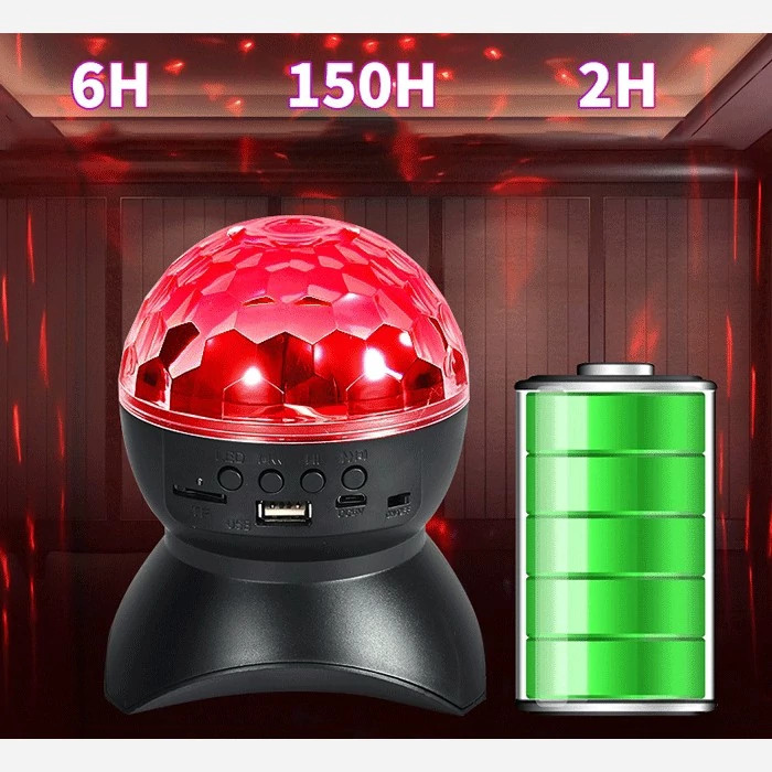 رقص نور رومیزی و اسپیکر بلوتوثی مدل XY-890