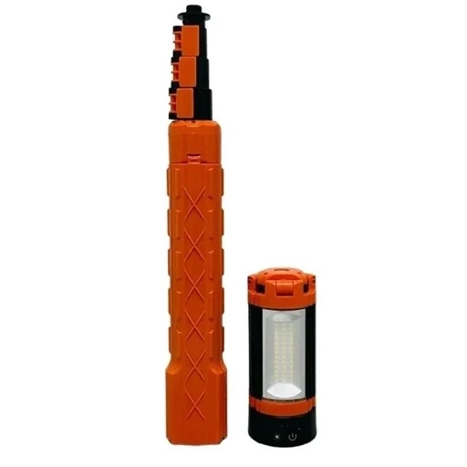 چراغ کمپینگ پایه دار 2500 لومن شارژی تاشو ضدآب + پاوربانک