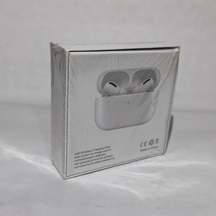 ایرپاد پرو طرح اپل و هندزفری بلوتوثی بی سیم مدل AirPods pro کپی اقتصادی رنگ سفید