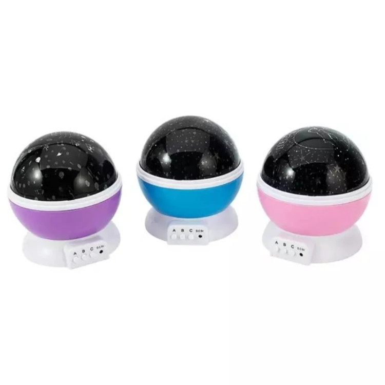 چراغ خواب کودک و شب خواب ماه و ستاره استار مستر مدل 360 درجه رنگبندی