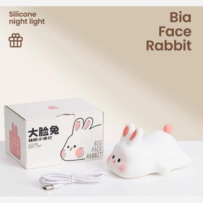 چراغ خواب سیلیکونی مدل خرگوش