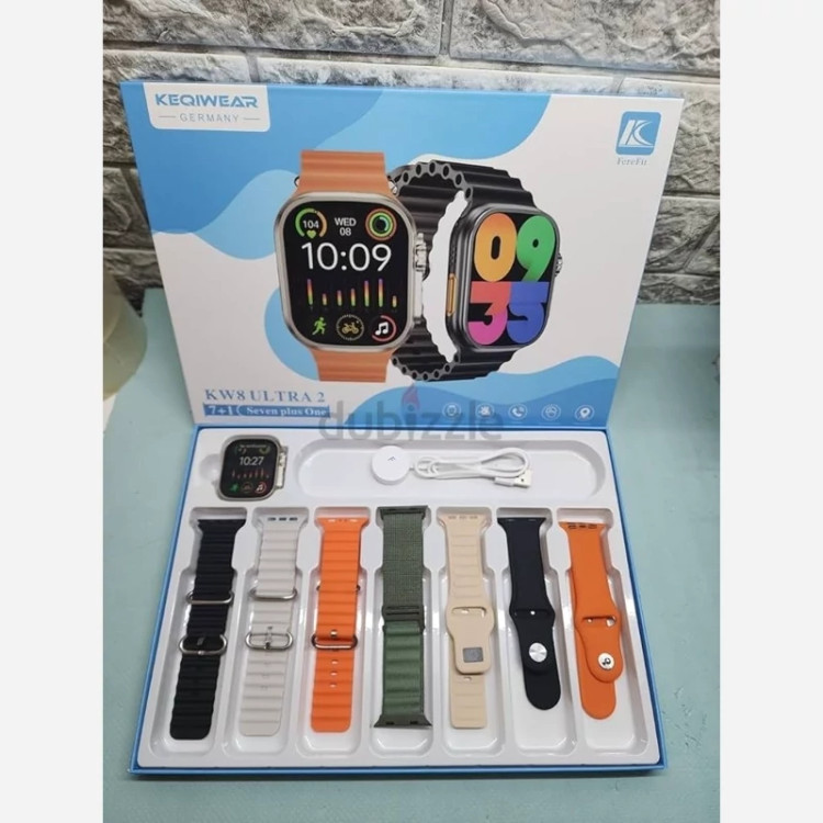 ساعت هوشمند مدل KW8 Ultra 2 دارای 7 بند