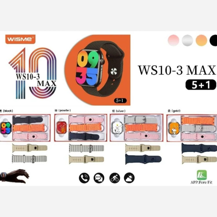 ساعت هوشمند سری 10 برند WISME مدل WS10-3 MAX