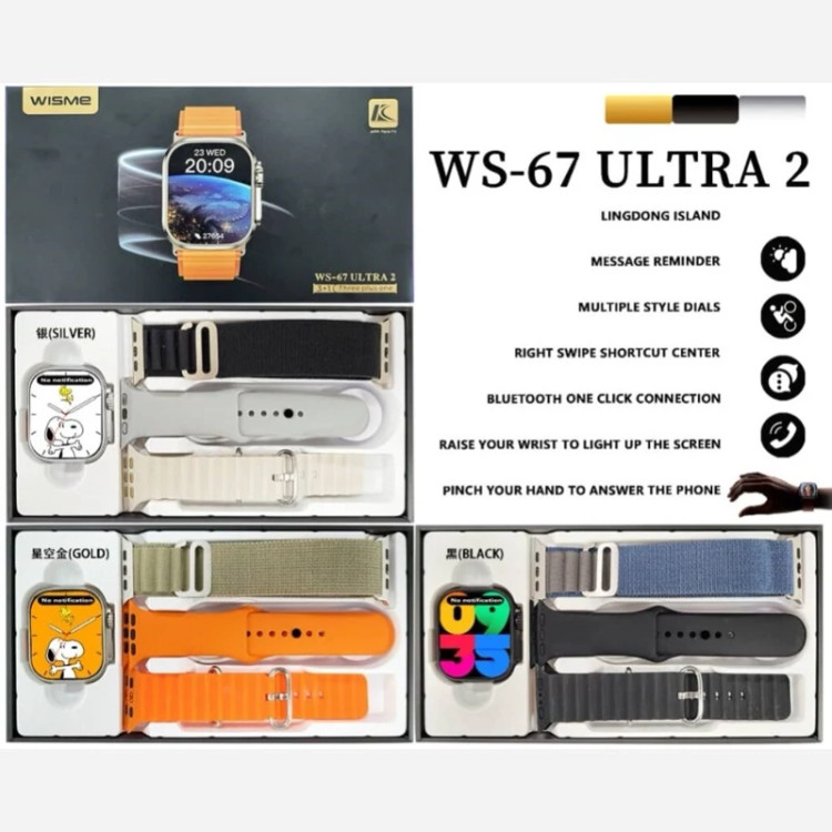 ساعت هوشمند اولترا مدل WS-67 ULTRA2 سایز 49
