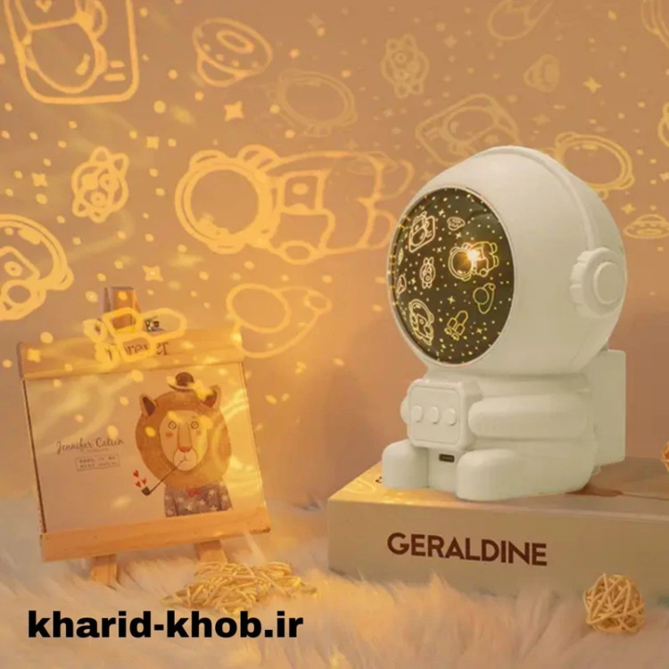 شبخواب فضا نورد کودک با طراحی بسیار جذاب و دوستداشتنی موزیکال با تغذیه باتری و usb