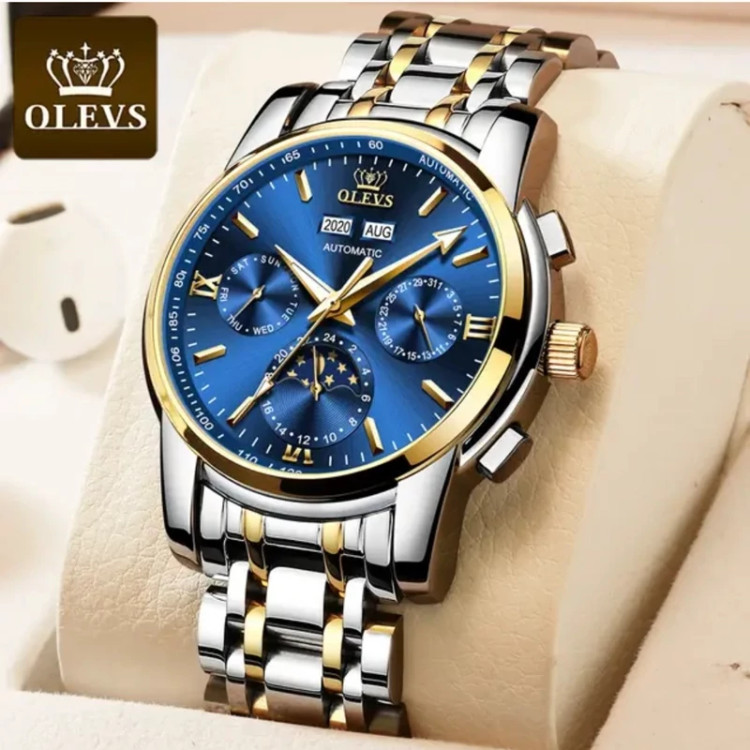 ساعت مچی مردانه نبضی اورجینال برند الوز olevs 6633