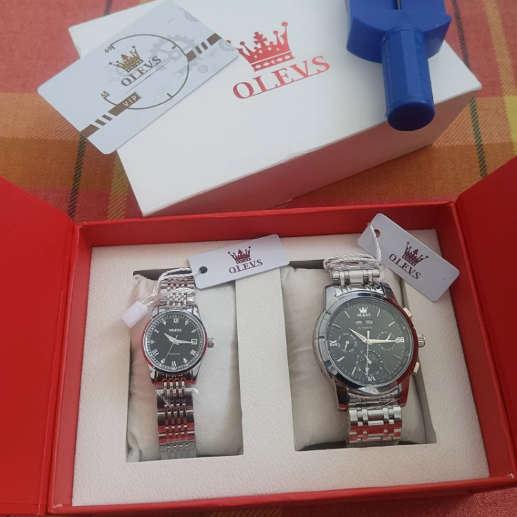 ست ساعت الوز Olevs اتوماتیک 6633 مردانه و 6602 زنانه