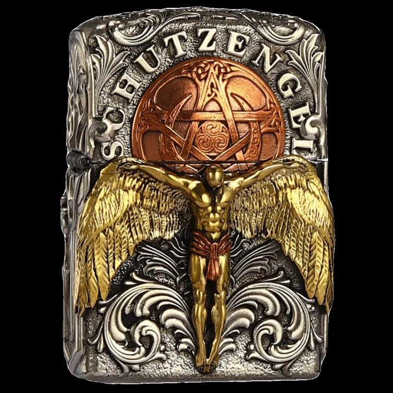 فندک زیپو کاستوم،طرح فرشته محافظ zippo