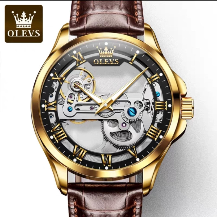 ساعت مردانه مکانیکی اتوماتیک برند الوز Olevs مدل 6661L