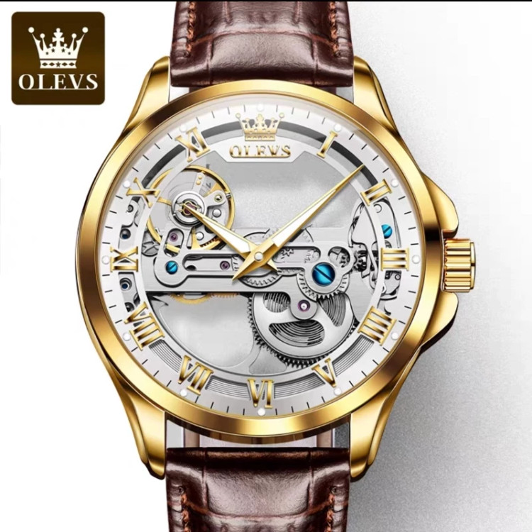 ساعت مردانه مکانیکی اتوماتیک برند الوز Olevs مدل 6661L