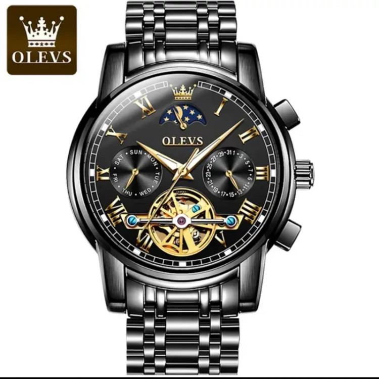 ساعت مردانه اتوماتیک الوز olevs مدل 6617