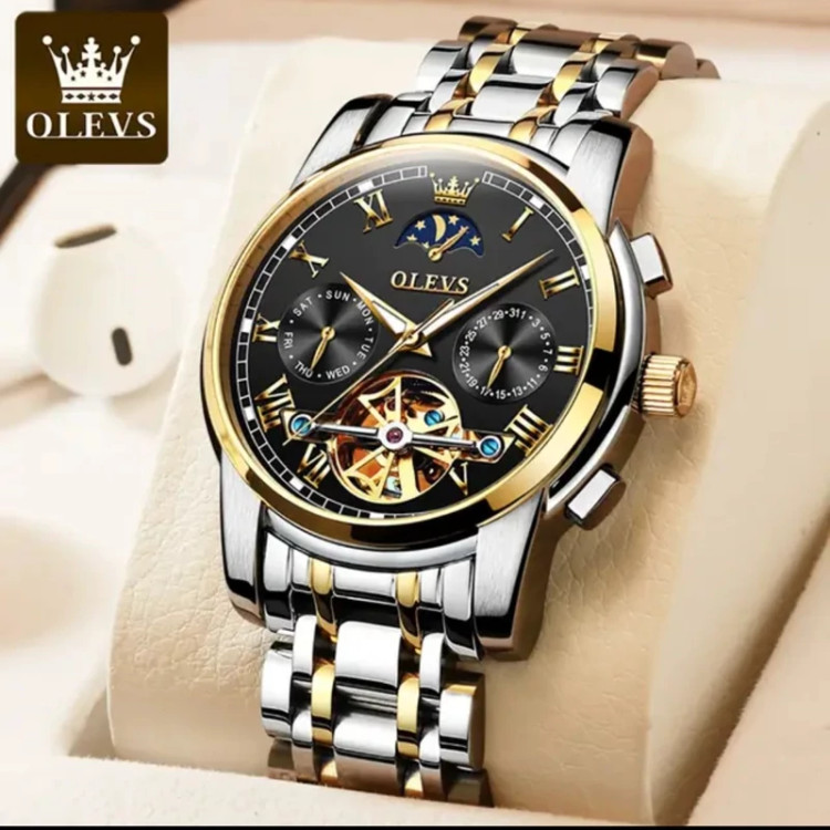 ساعت مردانه اتوماتیک الوز olevs مدل 6617