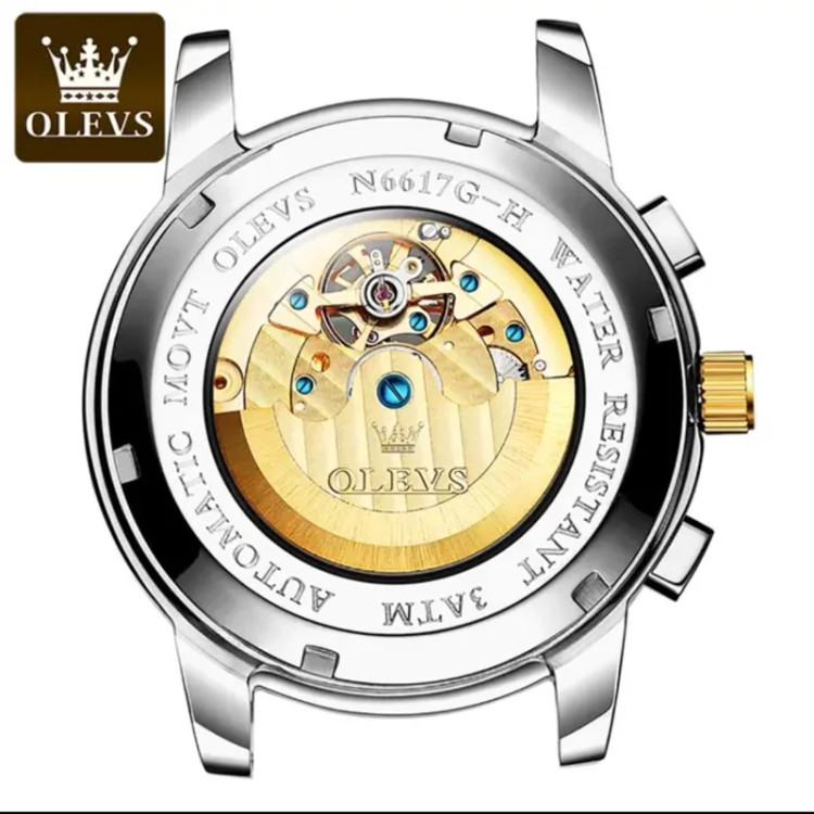 ساعت مردانه اتوماتیک الوز olevs مدل 6617