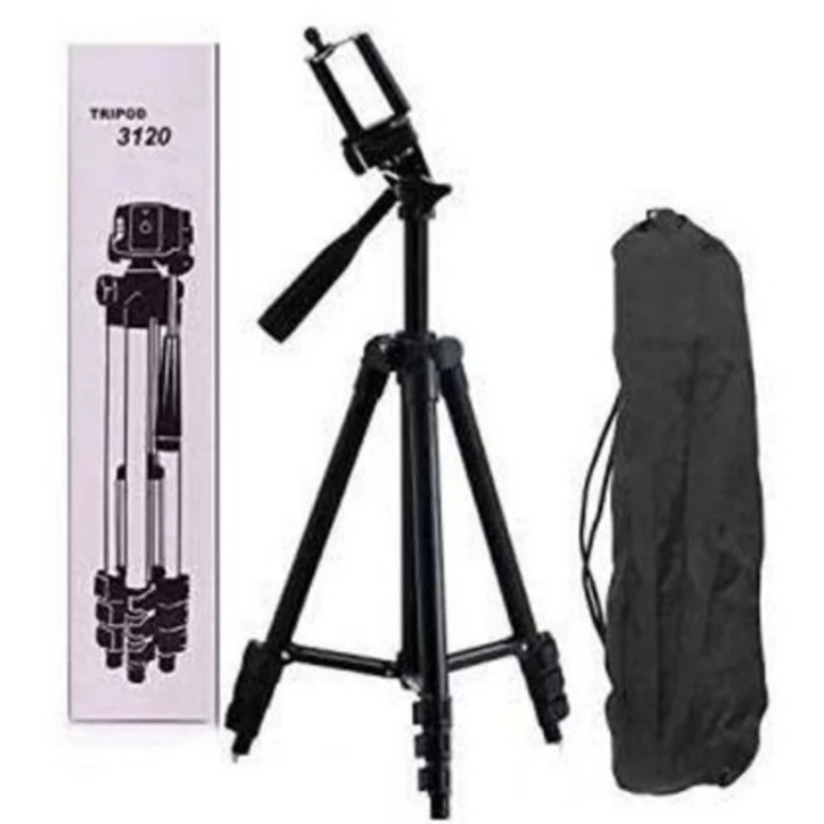 پایه گوشی و دوربین 3120 و 3110 تریپاد tripod(سه پایه نگهدارنده گوشی موبایل فیلم برداری عکاسی همسفر منوپاد طرح و مدل)