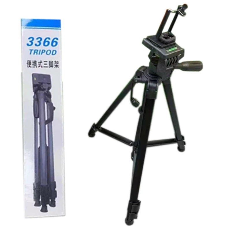 سه پایه گوشی 3366 تریپاد tripod(پایه نگهدارنده گوشی موبایل فیلم برداری عکاسی دوربین همسفر منوپاد مونوپاد طرح و مدل)