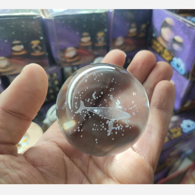 چراغ خواب گوی کریستالی اشکال مختلف ( خرید تکی و عمده چراغ خواب گناوه مارکت )