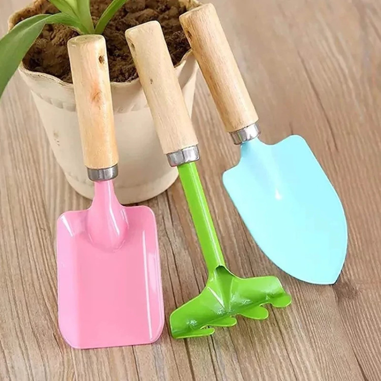 ابزار باغبانی مجموعه سه عدی بیل و چنگک و ...