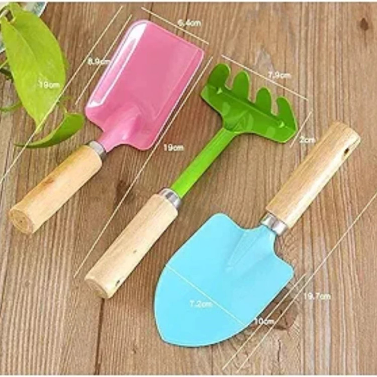 ابزار باغبانی مجموعه سه عدی بیل و چنگک و ...