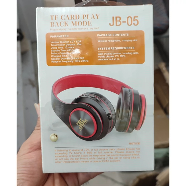 هدفون شارژی جی بی ال jbl ( هدفون هندزفری هدست ایرپاد بلوتوثی بی سیم سیمی شارژی مخصوص بازی گیمینگ طرح مدل جی بی ال