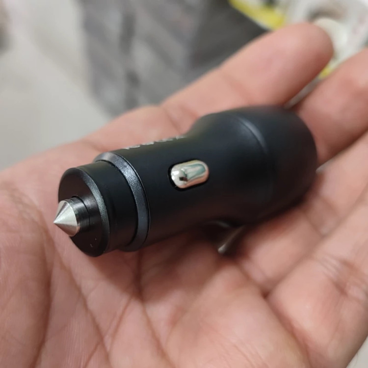 فندکی ماشین و شارژر خودرو دو پورت فست شارژ تایپ سی