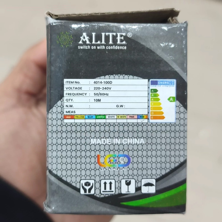 ریسه نور 7 رنگ ال ای دی سوزنی آلیت ALITE ( رنگ سفید)