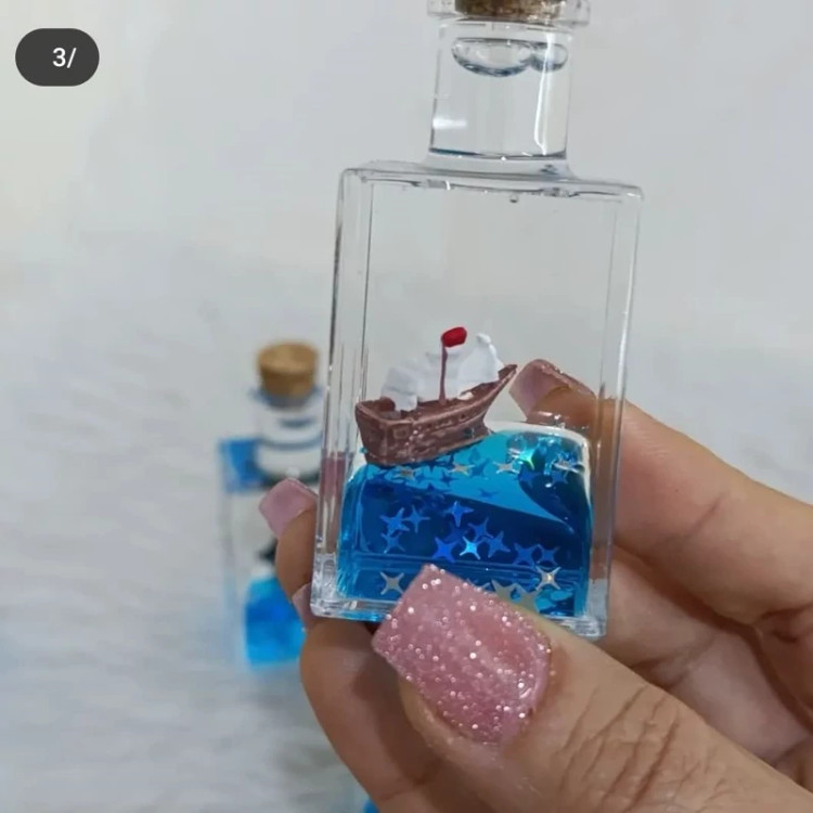 کشتی معلق کرومی دکوری و تزئینی آکواریوم ( خرید عمده و تکی دکوری گناوه مارکت )1